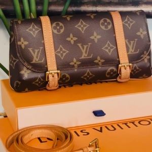 💯% Authentic Louis Vuitton Monogram Pochette Marelle Bum Bag✨